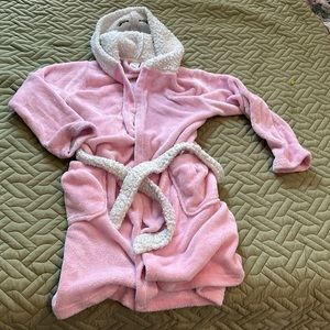 Girls Pink Robe Size Medium 10/12